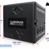 Tủ HDPE 12U Có Bánh Xe